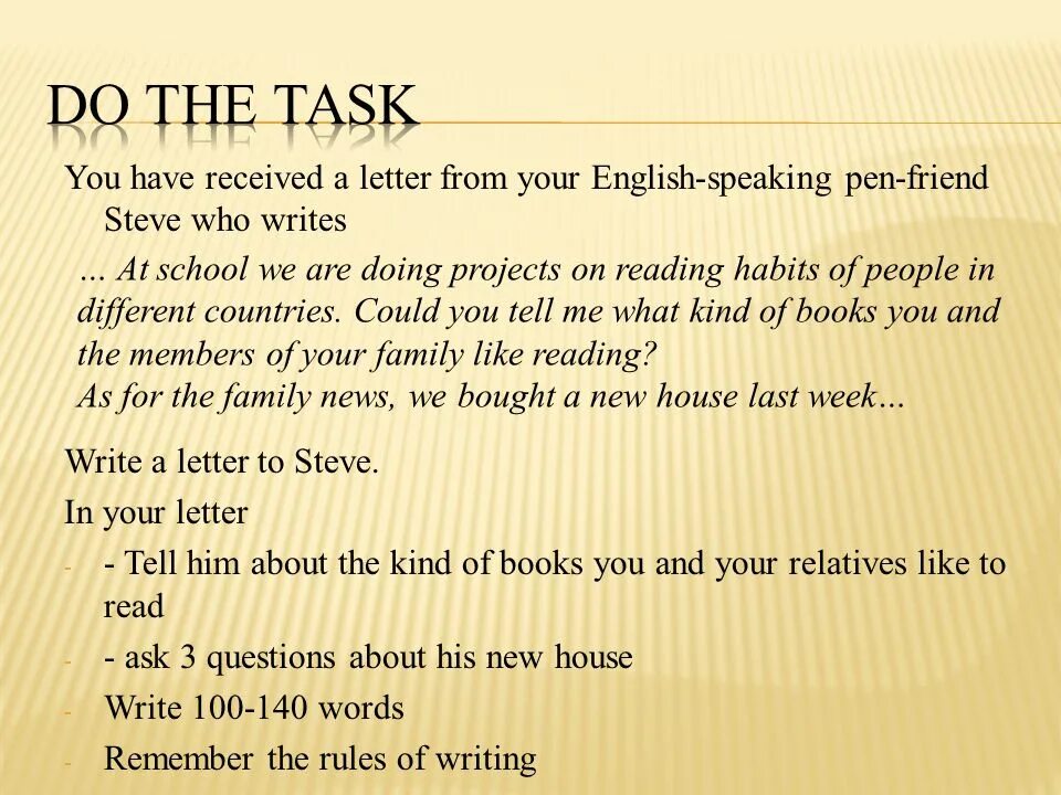 Because you have received. Writing английский язык. Writing a Letter to a friend. Письмо на английском from to. Informal Letter to friend.