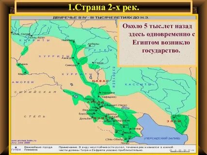 Название двух главных рек двуречья