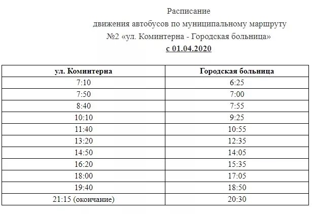 Расписание 214 маршрутки