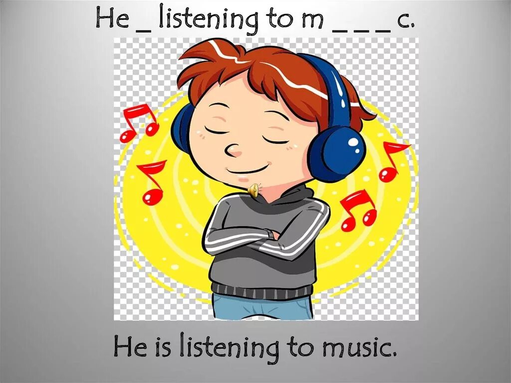 He is Listening to Music. Listen картинка. Listen to Music картинка для детей. Слушать музыку рисунок.