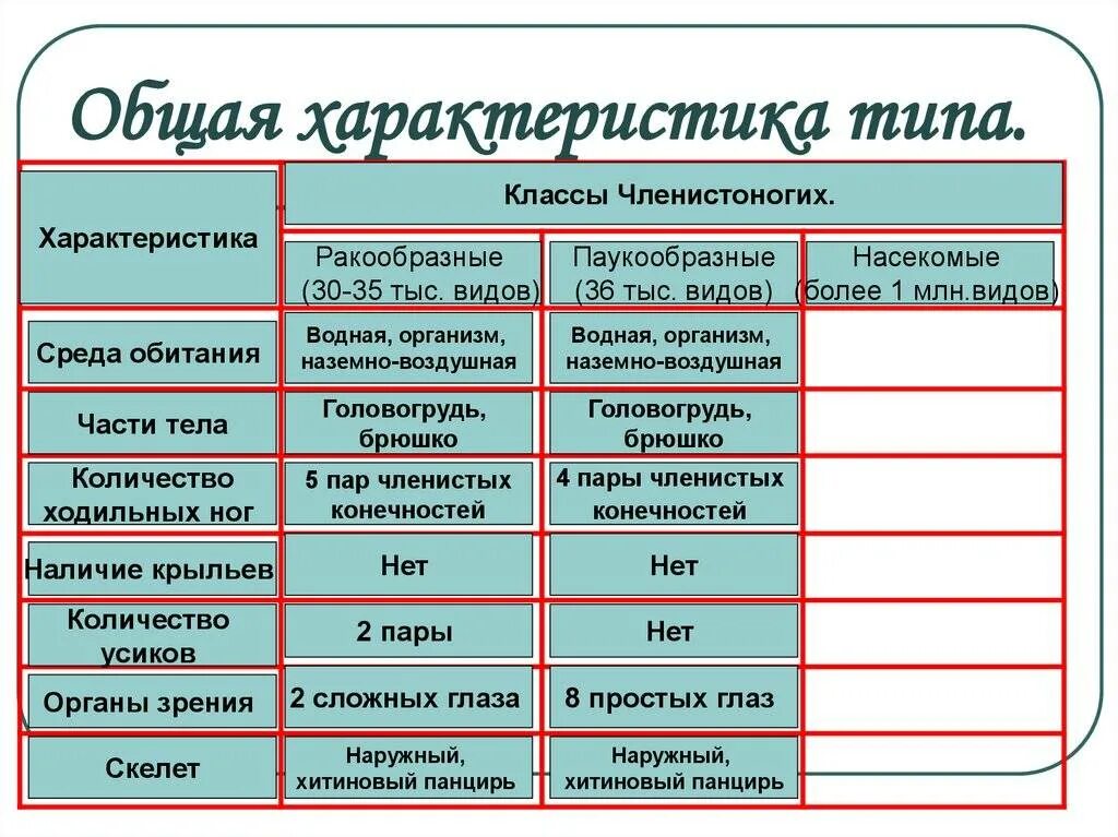 3 признака членистоногих. Таблица по биологии 7 класс ракообразные паукообразные и насекомые. Таблица по биологии 7 класс ракообразные паукообразные. Членистоногие общая характеристика таблица. Общая характеристика класса членистоногих таблица 7 класс биология.