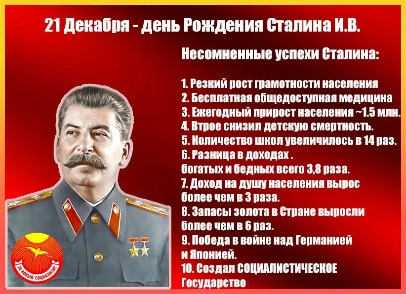 Когда день рождения у сталина