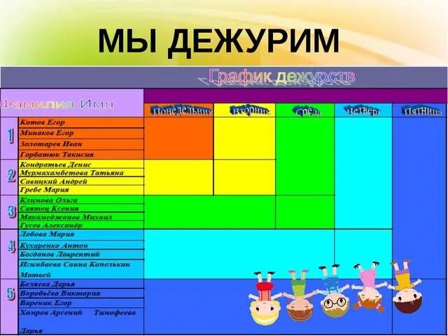 Дежурить глагол. Мы дежурим в школе. Расписание дежурства в детском саду. График дежурства детей в детском саду. Таблица в детском саду график дежурств.