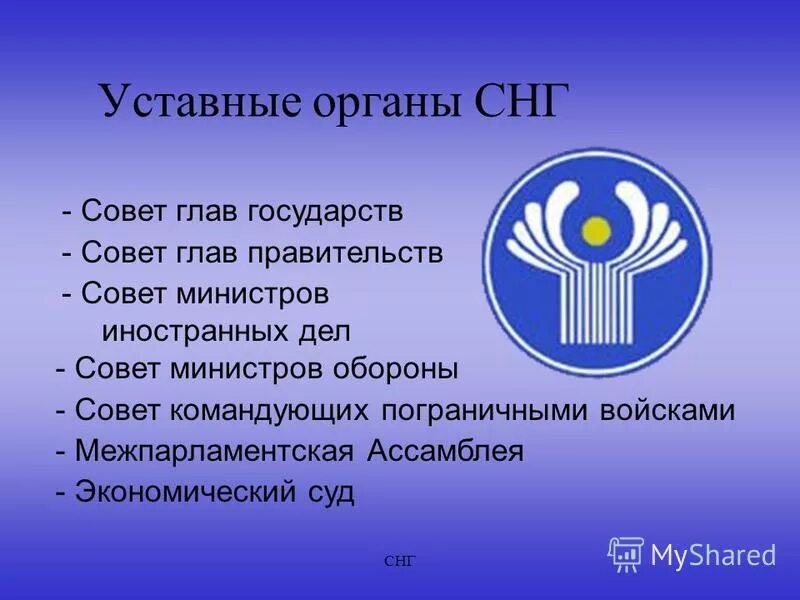 Цели содружества независимых государств