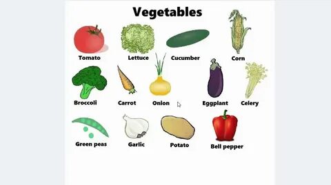 С английского на русский vegetables