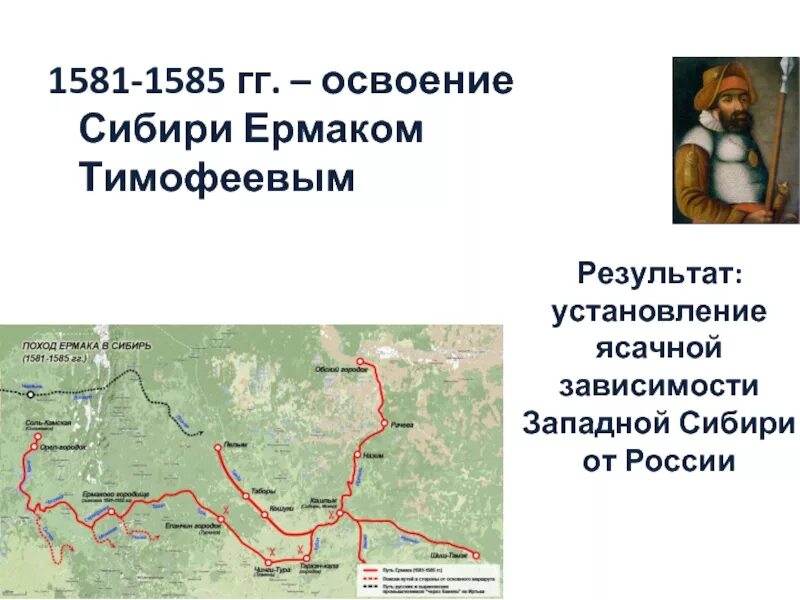 Какую роль в хозяйственном освоении сибири. Карта поход Ермака в Сибирь 1581-1585. 1581 Год поход Ермака в Сибирь. 1581 Г. – поход Ермака в Сибирь..