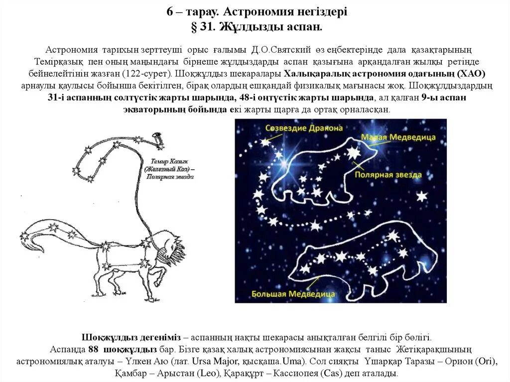 Жұлдызды аспан презентация. Шоқжұлдыздар туралы презентация. Созвездие дракон и большая Медведица. Рассказ о большой Медведице Созвездие.