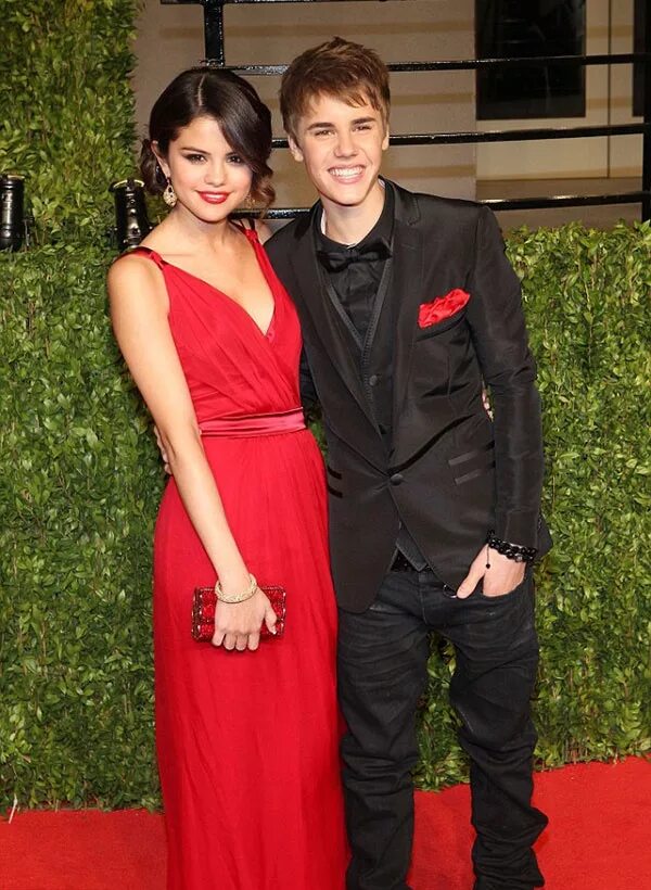 Selena Gomez and Justin Bieber.