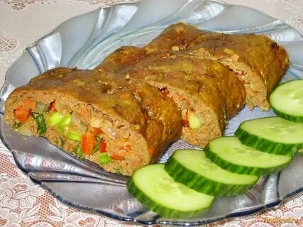Рулет из печени в духовке с начинкой