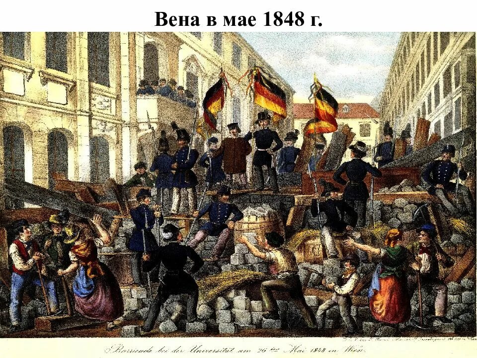 Империи нового времени. Революция в Австрии 1848. Революция в австрийской империи 1848-1849. Революция 1848 года в Вене.