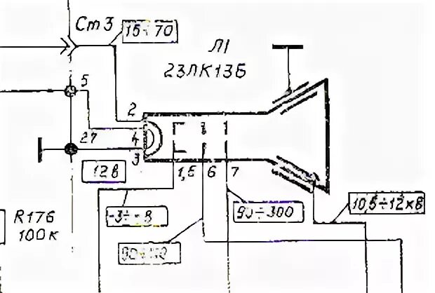 Кинескоп 23лк13б. Даташит 23лк13б. Кинескоп 16лк8б.