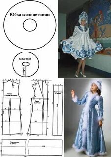 Выкройка костюма снегурочки