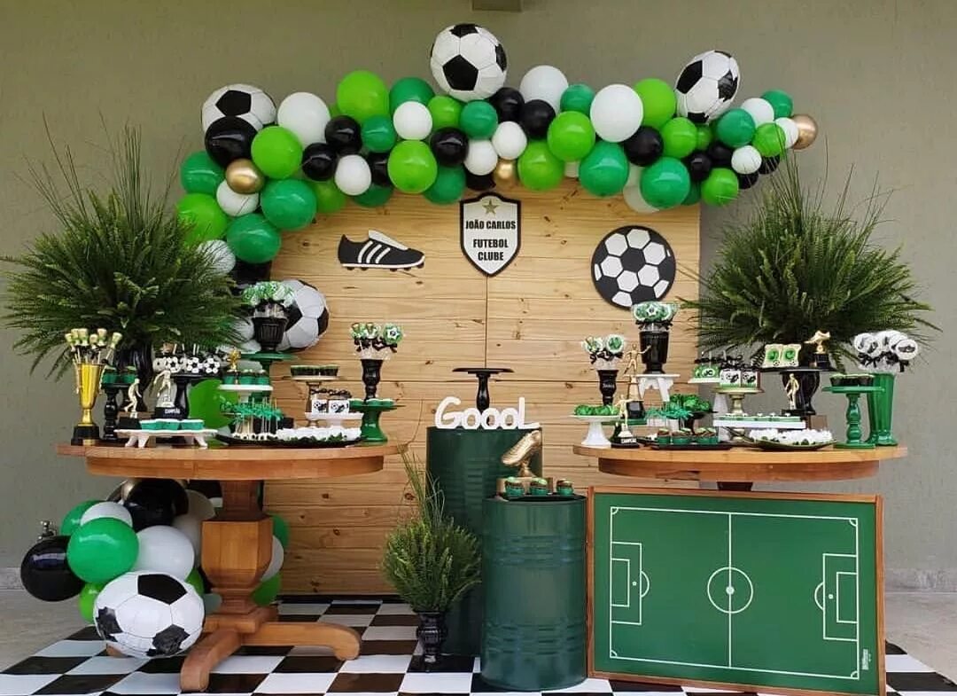 Футбольная вечеринка для детей. Вечеринка в футбольном стиле. Football parties. Сувениры с футбольной тематикой. День рождения в стиле футбол.