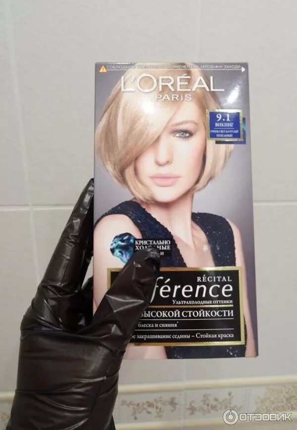 Отзыв о Краска для волос Loreal Preference Викинг 9.1 Хорошая консистенция, легк