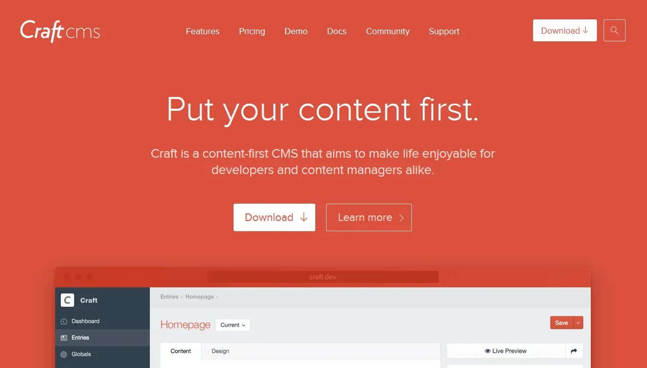 Content first