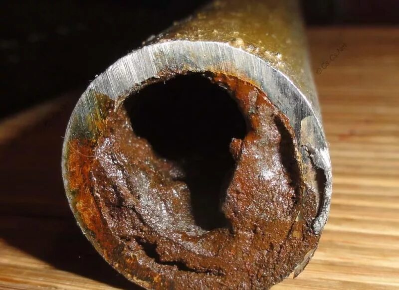 ощущение после промывки радиатора. водопроводные трубы внутри. водопроводные трубы изнутри. после двух лет эксплуатации. после двух лет эксплуатации.