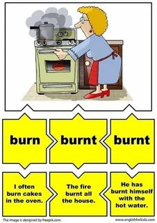 Burn burnt burnt неправильный