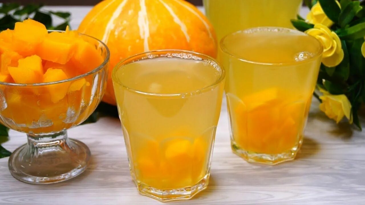 Как приготовить компот из тыквы на зиму. Компот из тыквы. тыквенно яблочный компот. компот из тыквы с апельсинами. лимонный компот.