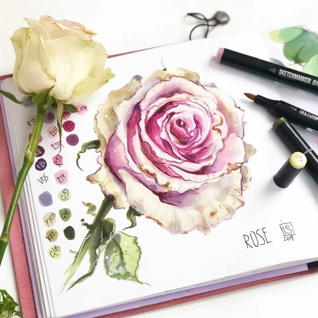 Как нарисовать цветы маркерами. Sketchmarker набор маркеров step 2, 24 шт.. маркеры для скетчинг. цветы маркерами для скетчинга. маркер «цветок».