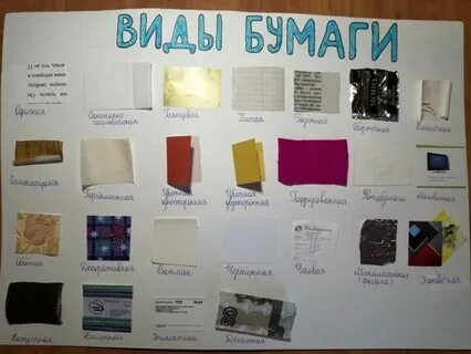 Тест виды бумаги