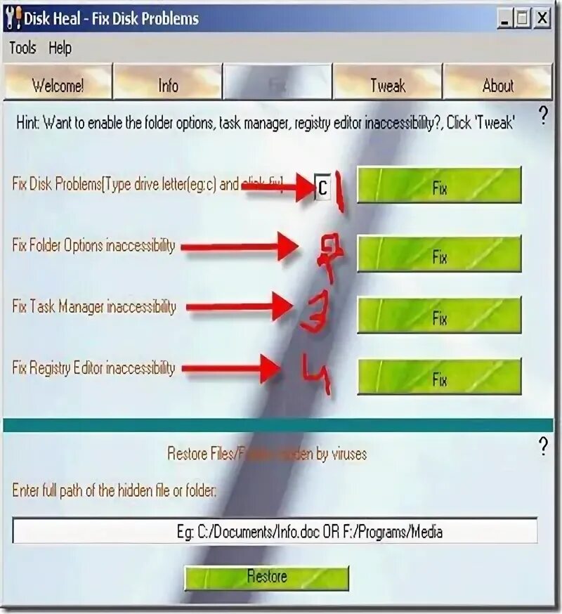 My disk fix