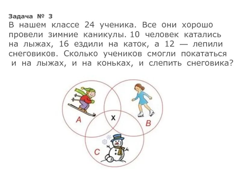 Зимние каникулы задача. Задача. Сколько учеников в нашем классе. Задание на катке. На катке было 10 человек