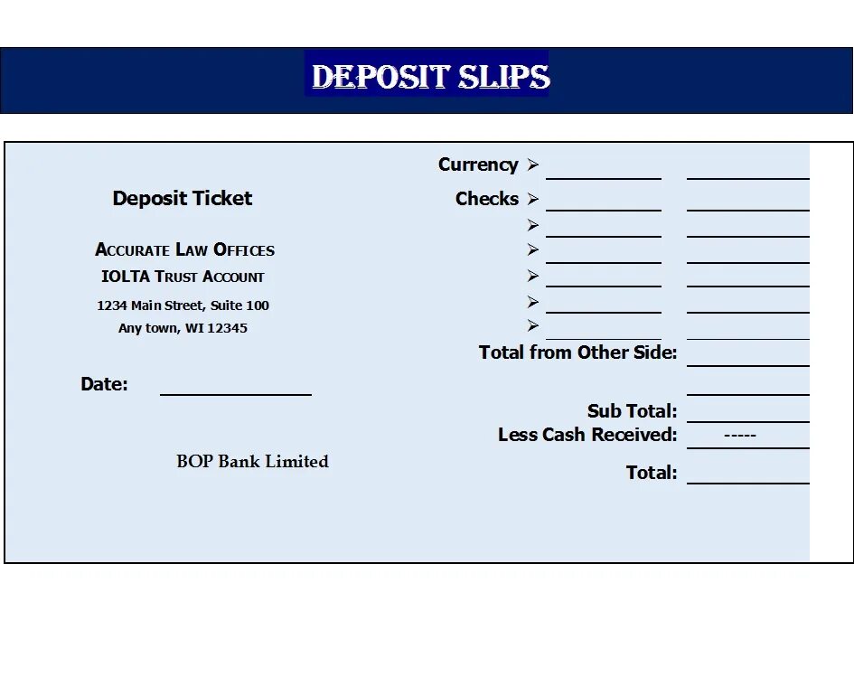 Deposit Slip. Russian Depositary Receipt. Bank deposit. Bank slip