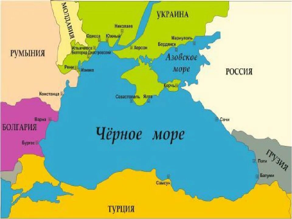 Страны вокруг черного. Государства черного моря на карте. Какие страны омывает черное море на карте. Политическая карта черного моря.