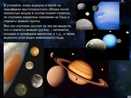 Состав планет гигантов