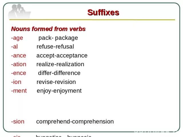 Word formation form noun with the suffixes. Noun forming suffixes. Verb suffixes. Suffixes for Nouns. Verb forming suffixes.