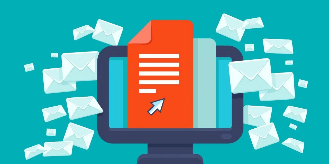 Accepting email. Заявка иллюстрация. email рассылка. автоматическая рассылка. email рассылка на почте.