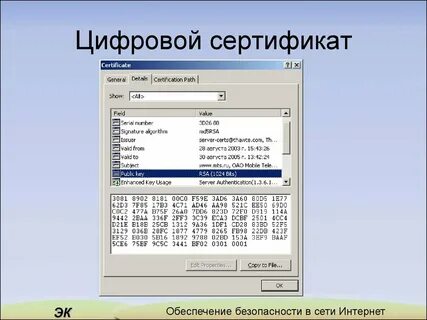 Цифровой сертификат