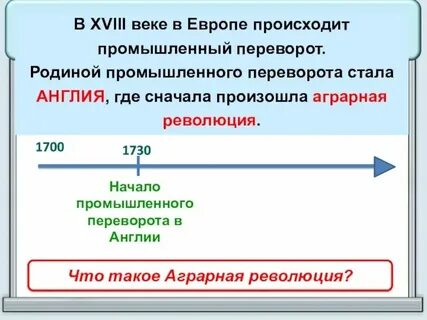 Следствием аграрной революции в англии является ответ
