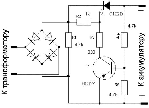 Тиристорная схема зарядника АКБ. Схема зарядки аккумулятора на тиристоре ку202н с регулировкой тока. Схема зарядника для автомобильного аккумулятора на тиристоре ку202. Схема зарядки аккумулятора на тиристоре ку202н. Ку202н зарядное