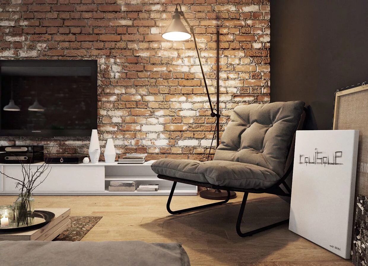 Кирпич в стиле лофт 50 Beautiful Spaces That Prove White Kitchens Will Never Go Out of Style Decorac