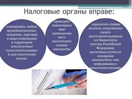 Полномочия налоговых органов в сфере финансов
