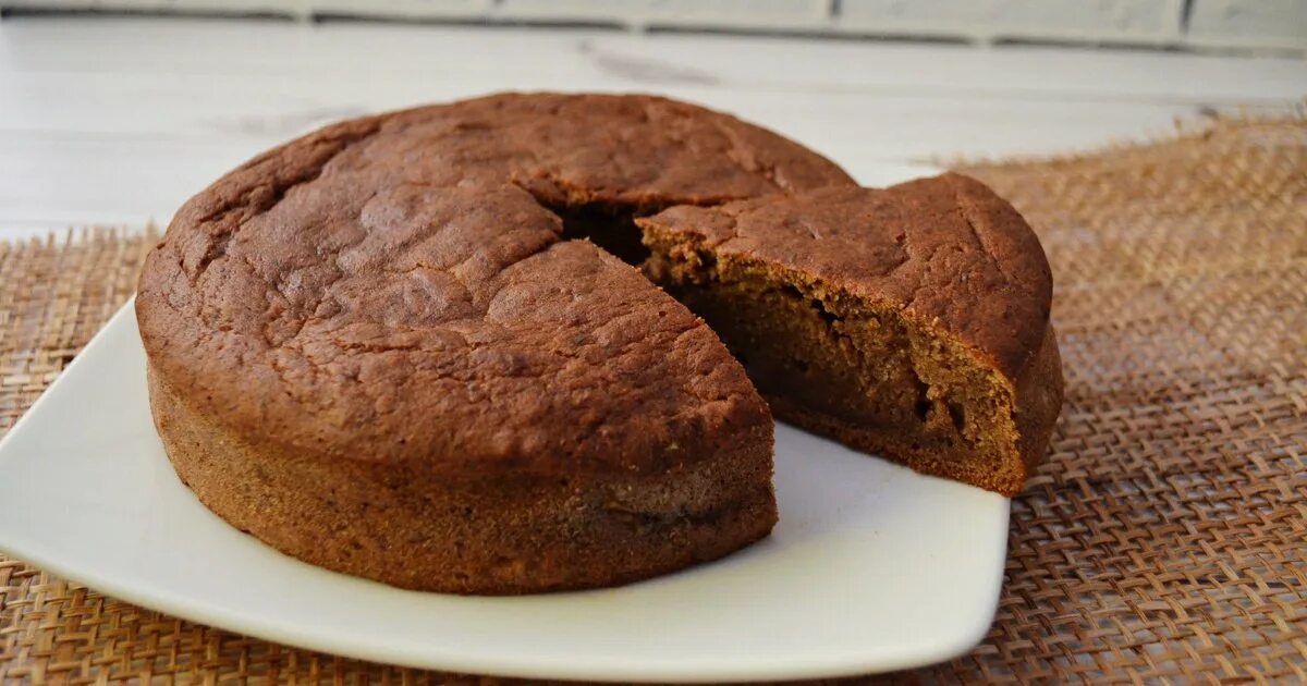 Пирог из банана и какао