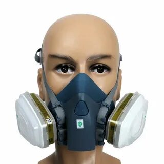 Takefuns Dust Mask, 7502 Gas Mask Military Poison Respirator Half Face Wide...