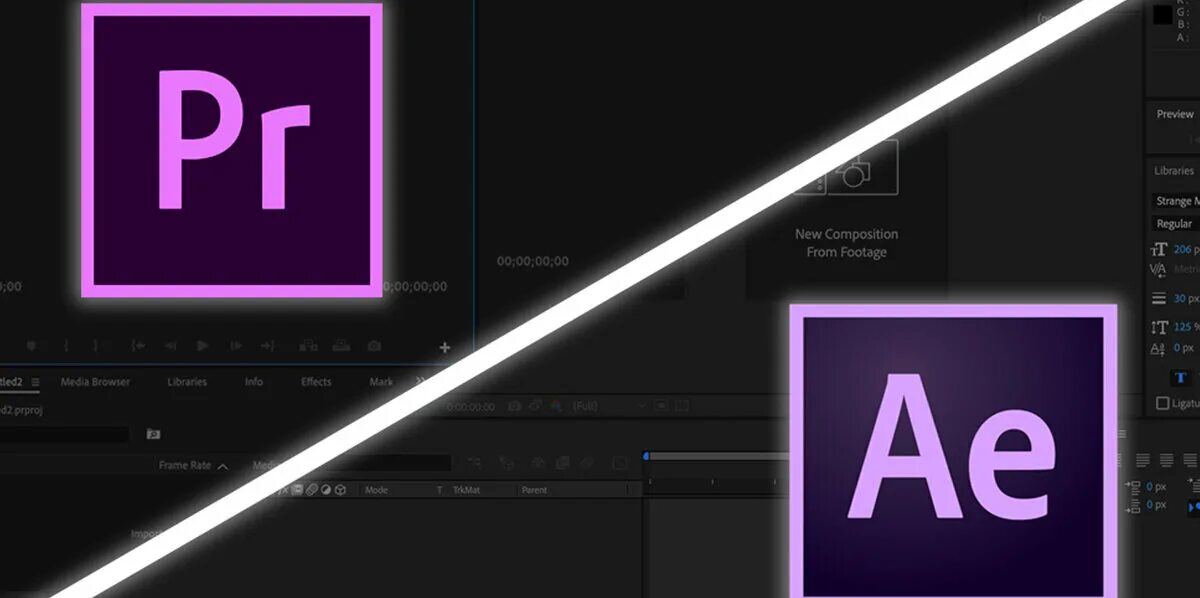 Аналоги афтер эффект. Adobe after effects vs premiere pro. vs эффект.