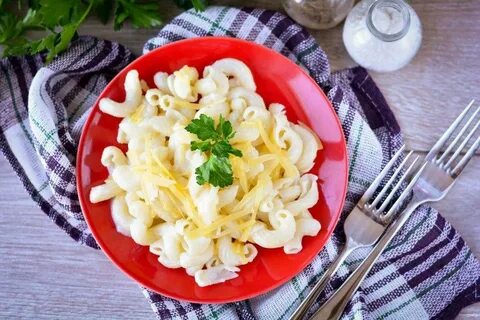 Макароны с плавленным сыром