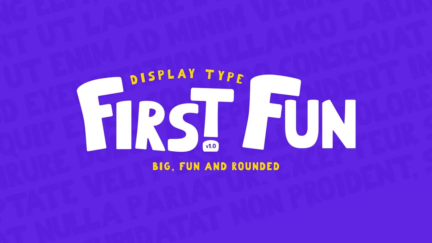 First fun. Fun fonts. Funny fonts.