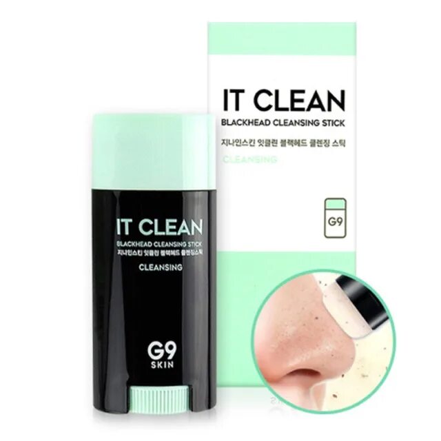 G9skin] it clean Blackhead Cleansing Stick 15g. G9 бальзам it clean Blackhead Cleansing Stick. G9skin стик-бальзам для лица очищающий g9 it clean Oil Cleansing Stick. Крем Макс стик от чёрных точек. Blackhead cleansing