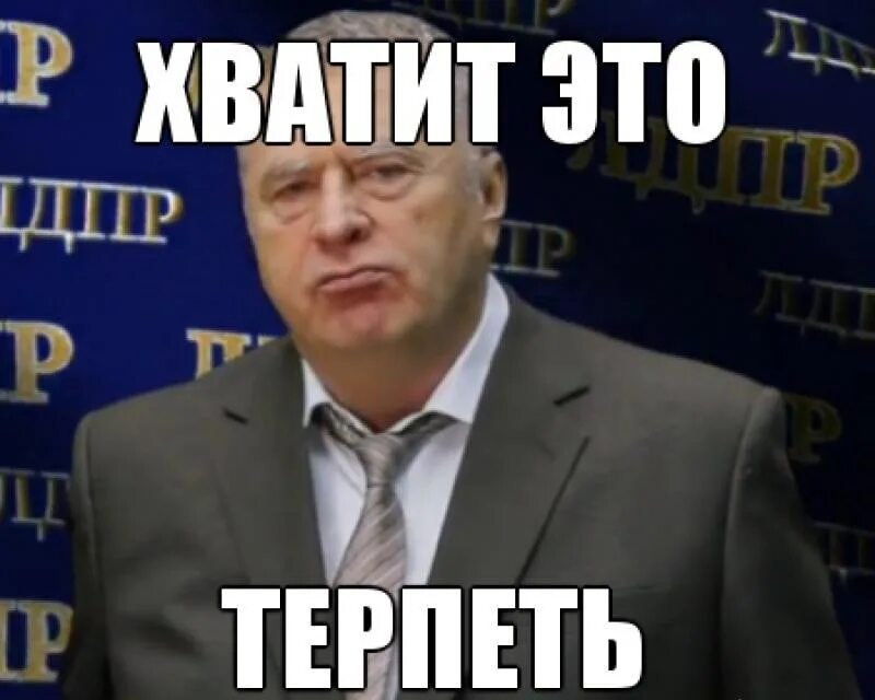 Хватит это терпеть. Придется это терпеть Жириновский. Мемы хватит это терпеть. Хватит это терпеть картинка.