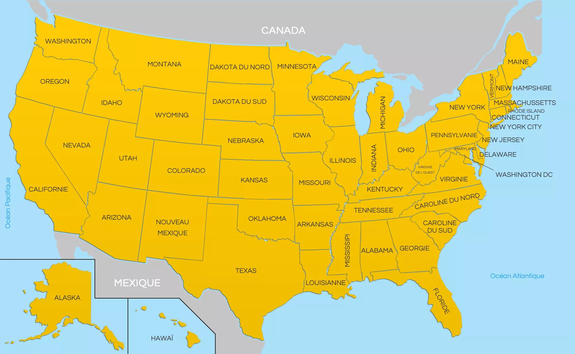 Название городов северной америки. Карта США. Штаты Северной Америки. Америка по Штатам. Карта Америки со Штатами.