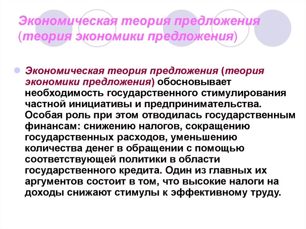 Экономическая теория предложения. Концепция экономики предложения. Теория экономики предложения. Теория экономики предложения кратко.