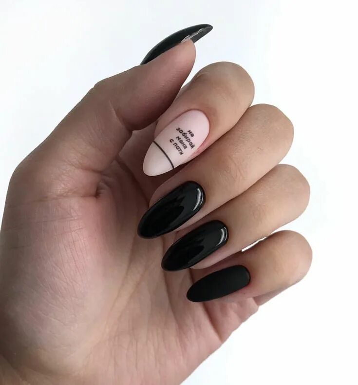Me encanta peto no tan puntudas - Nail Art Designs Dark color nails, Dark nail d