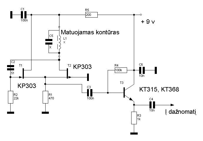 Частота настройки контура. Кварцевый Генератор на полевом транзисторе кп303. Частотомер приставка к мультиметру схема. Приставка к частотомеру для измерения индуктивности кп303. ВЧ приставка к мультиметру 150 МГЦ.