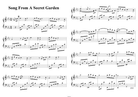 Song From A Secret Garden - ноты композиции.