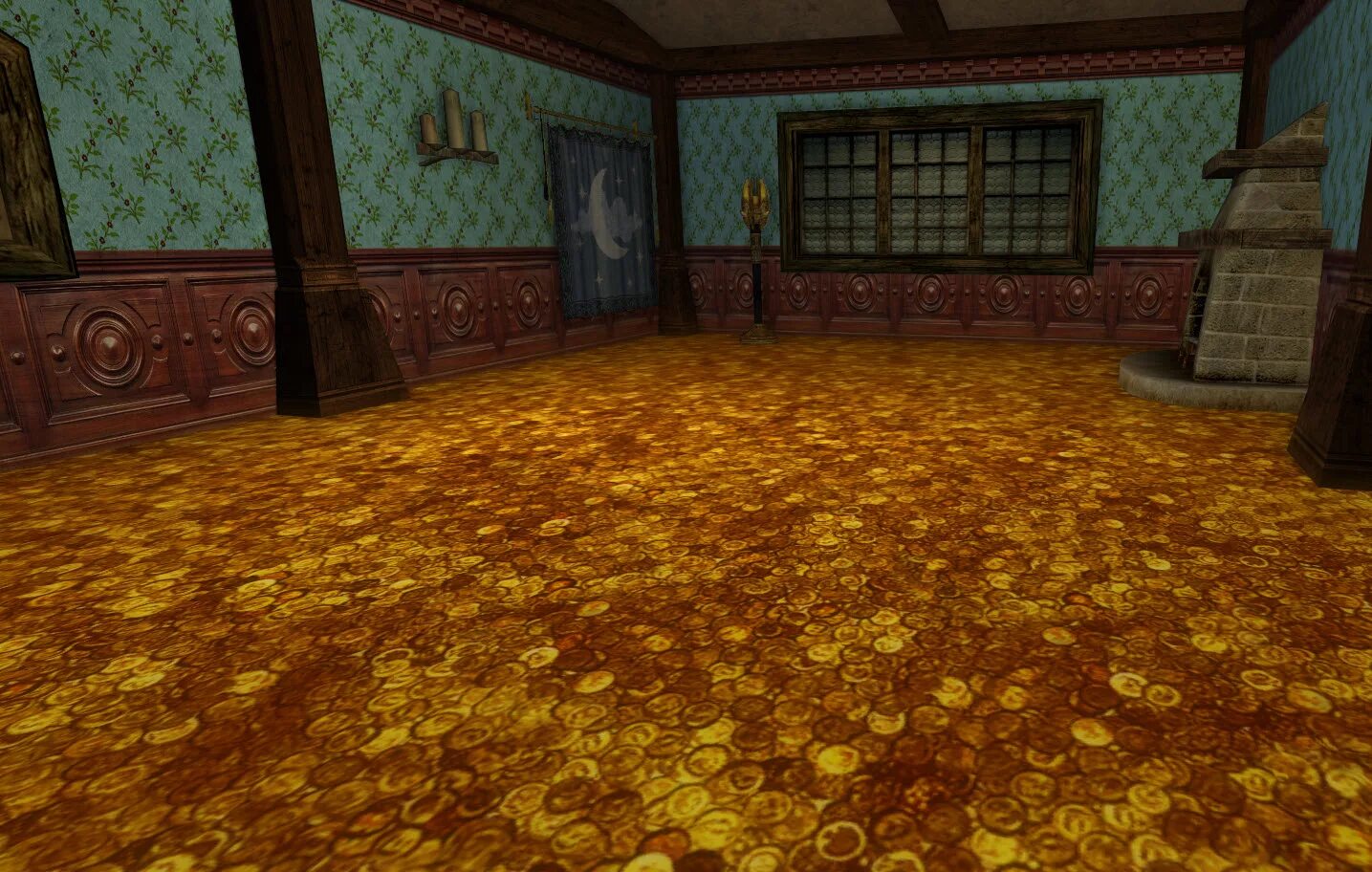 Gold floor
