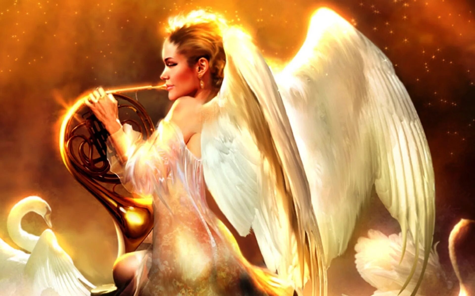 девушка с нимбом.